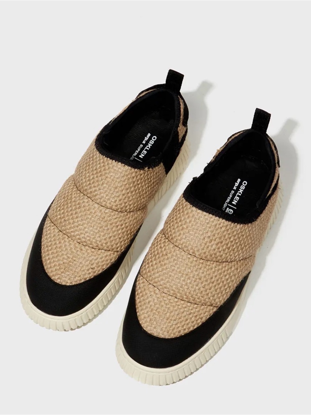 Osklen Men Beige & Black Slip-On Loafers